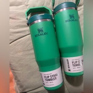 2 Stanley IceFlow flip straw Tumbler in meadow Green